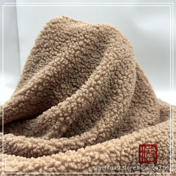poly teddy fluff knit fabric